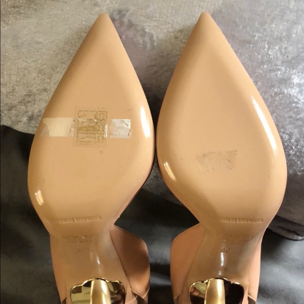 Nicholas Kirkwood Beige Slingback Heels - Picture 10 of 12